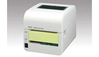NEC　医療・製造や窓口業務向け　ラベルプリンタの新製品　樹脂製の医療用バンドにも印刷可能