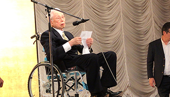 サイオスが創立20周年記念レセプション、大塚商会の大塚実名誉会長が懇親会で挨拶