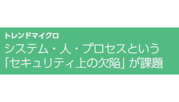 システム・人・プロセスという「セキュリティ上の欠陥」が課題――トレンドマイクロ