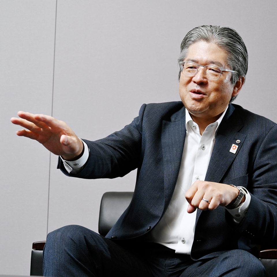 NTT西日本　代表取締役社長／社長執行役員　森林正彰