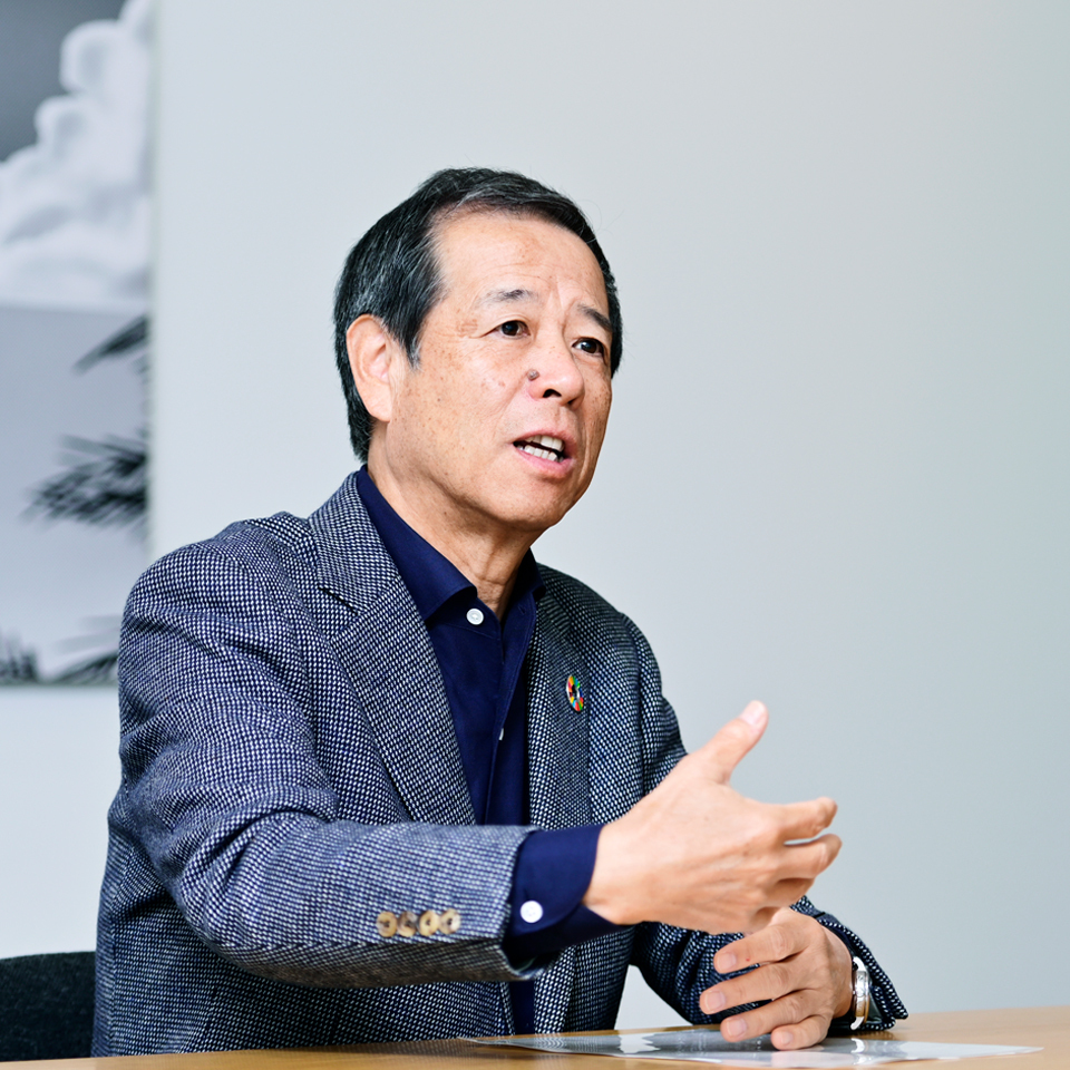 SB C＆S　代表取締役社長兼CEO　溝口泰雄