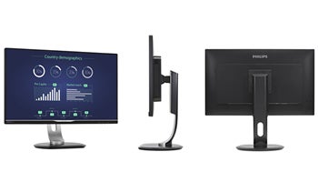 MMD、「Philips」ブランドのUSB Type-C 3.1対応25型液晶ディスプレイ